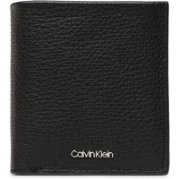 Kisméretű férfi pénztárca Calvin Klein Minimalism Trifold 6Cc W/Coin K50K509624 Fekete